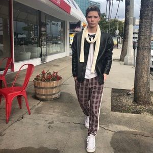 RNT23 Mens Plaid Pants